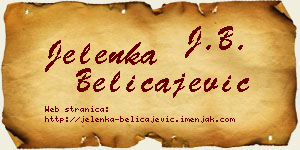 Jelenka Beličajević vizit kartica